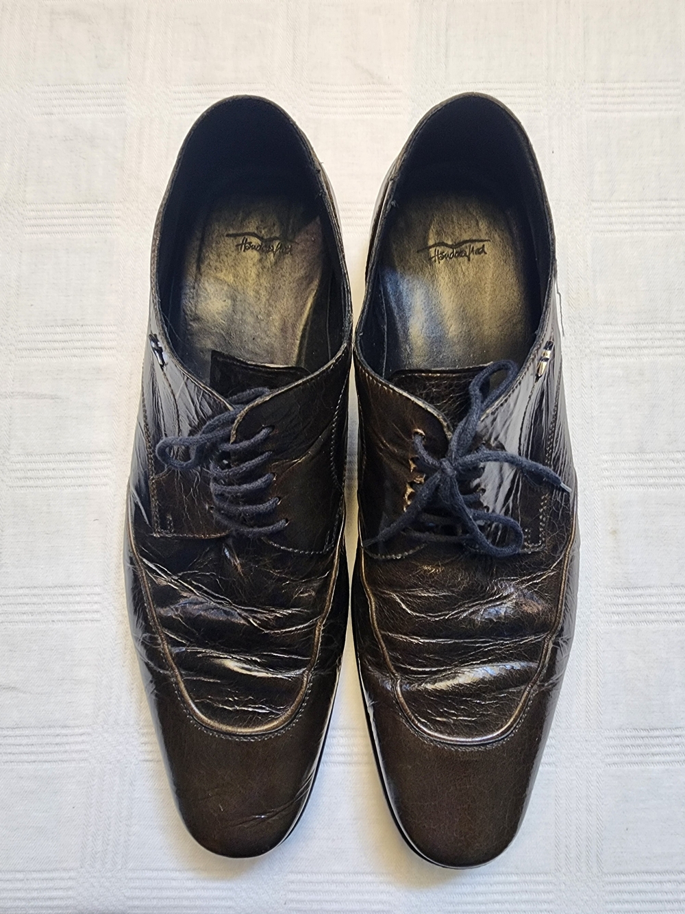 Hugo Boss Black Leather Lace-Up Oxford Shoes